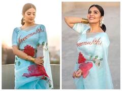 Sreemukhi: స్పెషల్ ప్రింటెడ్ శారీలో శ్రీముఖి, ఈ స్టైల్ ఏదో బాగుందే