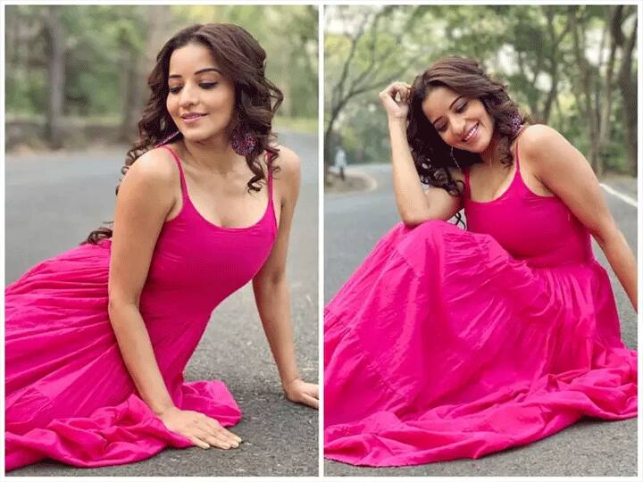 Bhojpuri Actress Monalisa Latest Beautiful Video Creating Buzz On Social Media 'मैं भी गुलाबी, तू है गुलाबी...'गुलाबी ड्रेस पहन इस तरह इतराईं मोनालिसा, किलर स्माइल से बढ़ाया इंटरनेट का तापमान