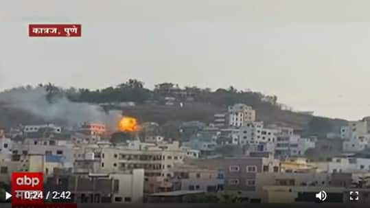 Pune Cylinder : पुण्यातील कात्रजच्या गंधर्व लॉन्सजवळ २० गॅस सिलेंडरचा स्फोट : ABP Majha