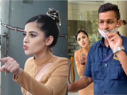 Urfi Javed Lashes Out At Security Guard speaking bad words - Watch video Watch video : படு கிளாமரான உடை... அனுமதிக்காத ஹோட்டல் காவலாளி... ஆபாசமாக பேசி கொதித்தெழுந்த பிரபல நடிகை!