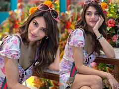 शॉर्ट फ्लोरल ड्रेस में नुसरत जहां लगीं बेहद क्यूट, कातिलाना अदाएं देख फैंस बोले- फूल गुलाबों का लाखों में हजारों में...