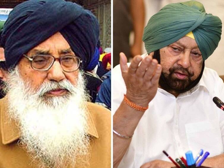 Two former Punjab CMs captain amrinder singh and parkash Singh have come face to face on the issue of imposition of central rules on Chandigarh employees Former Punjab CMs : ਚੰਡੀਗੜ੍ਹ ਬਾਰੇ ਕੇਂਦਰ ਦੇ ਫੈਸਲੇ ਨੂੰ ਲੈ ਕੇ ਕੈਪਟਨ ਤੇ ਬਾਦਲ ਆਹਮੋ-ਸਾਹਮਣੇ, ਕੈਪਟਨ ਕੇਂਦਰ ਦੇ ਹੱਕ 'ਚ ਡਟੇ
