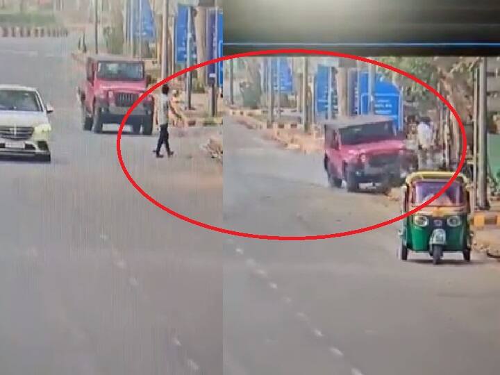Delhi Shocker: SUV runs over pedestrian in Connaught Place area; search ops underway to nab driver Video: திடீரென திரும்பிய தார் ஜீப்.. நடந்து சென்றவரின் மீது மோதிய பதைபதைக்கும் வீடியோ..