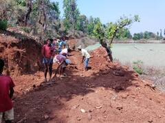 Surguja: जब प्रशासन ने नहीं सुनी गुहार तो पहाड़ काटकर खुद सड़क बनाने लगे ग्रामीण