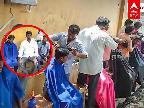 புள்ளிங்கோ ஸ்டைலில் ஹேர் கட்.. பள்ளியிலேயே வைத்து முடிவெட்டிய ஊராட்சிமன்றத் தலைவர்.. | Chengalpattu