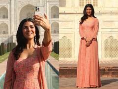 Nimrat Kaur In Tajmahal: ताजमहल के सामने सेल्फी लेती नजर आईं बॉलीवुड की ये फेमस एक्ट्रेस, देखिए तस्वीरें