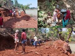 Surguja: जब प्रशासन ने नहीं सुनी गुहार तो पहाड़ काटकर खुद सड़क बनाने लगे ग्रामीण