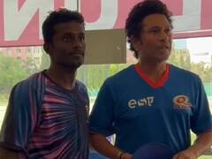 RR vs MI: सचिन के साथ फोटो के लिए उमड़ पड़े राजस्थान के खिलाड़ी, मुंबई इंडियंस ने शेयर किया वीडियो