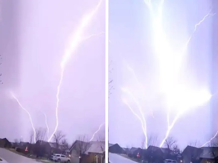 Video Of Insane Upward Lightning Strike In Kansas Goes Viral | Kanas ...