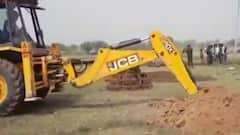'Baba's Bulldozer' razes illegal constructions in Lucknow | ABP News