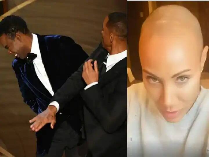 New Video Shows Jada Pinkett Smith's Reaction to Will Smith Slapping Chris Rock at Oscars Watch Video: வில் ஸ்மித் விட்ட அறைக்கு.. மனைவி ஜடாவின் ரியாக்‌ஷன் தெரியுமா? வீடியோ வைரல்