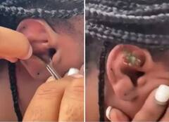 Viral Video : समुद्रात पोहताना महिलेच्या कानात शिरला खेकडा, पुढे काय झालं पाहा; व्हिडीओ पाहून तुम्हालाही धक्का बसेल