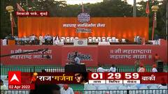 Raj Thackeray Speech: थोड्याच वेळात दादरच्या शिवाजी पार्कमध्ये 'राज'गर्जना ABP Majha