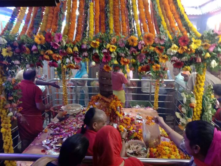 यहां देवी मां की कोई मूर्ति नहीं है और श्रद्धालु एक पालने की पूजा करते हैं. यह पालना यहां देवी मां के प्रतीक स्वरूप रखा गया है. नवरात्र के पहले दिन आज इस शक्तिपीठ के गर्भ गृह को बेहद खूबसूरती के साथ सजाया गया है.