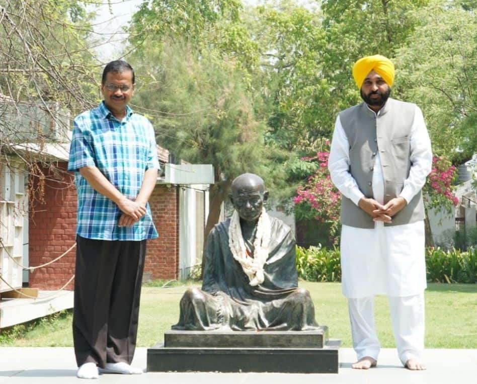 Arvind Kejriwal, Bhagwant Mann in Ahmedabad today અમદાવાદઃ દિલ્હીના મુખ્યમંત્રી કેજરીવાલ આજે ક્યા મંદિરમા દર્શન કરવા જશે?