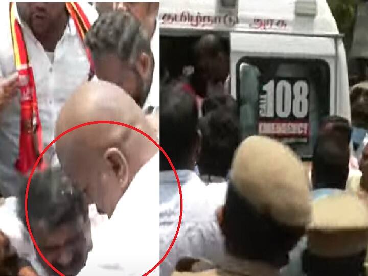 Seeman: திடீரென மயங்கி விழுந்த சீமான்.. விரைந்து வந்த 108!  செய்தியாளர் சந்திப்பில் பரபரப்பு!