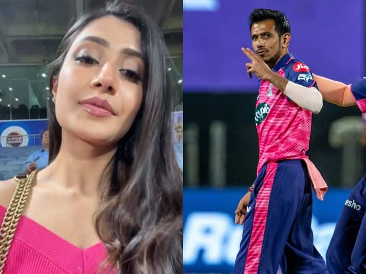 yuzvendra chahal wife dhanashree verma shared mini vlog Mumbai vs Rajasthan ipl 2022 IPL 2022: युजवेंद्र चहल का मैच देखने के लिए काफी मशक्कत के बाद पहुंचीं थी वाइफ धनश्री, शेयर किया 'मिनी व्लॉग'