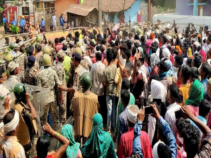 Chhattisgarh Violent protest by Villagers in narayanpur many policemen injured ann Chhattisgarh: रावघाट खदान के खिलाफ ग्रामीणों का उग्र प्रदर्शन, पुलिस पर लगाया लाठी चार्ज का आरोप, कई पुलिसकर्मी घायल