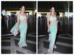 साड़ी का पल्लू लहराते हुए उर्फी जावेद की बलखाती अदा पर फैन्स हुए फिदा!