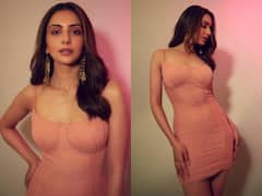 Rakul Preet Looks Lovely In A Pink Strap Dress - SEE PICS