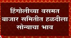 Hingoli: हिंगोलीच्या वसमत बाजार समितीत हळदीला सोन्याचा भाव ABP Majha