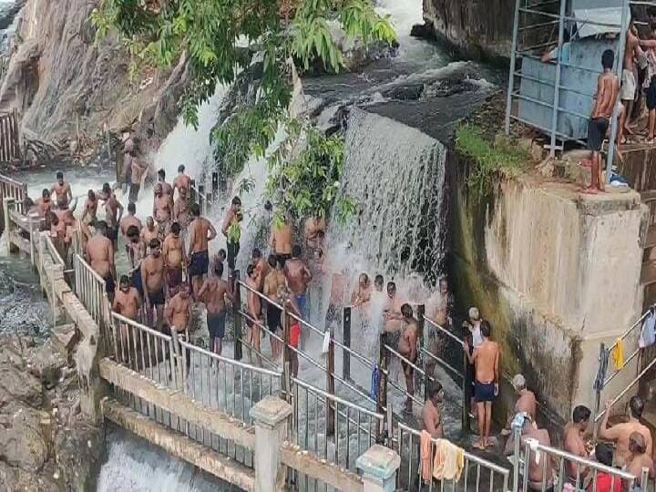 கொளுத்தும் கோடை வெப்பம் - உஷ்ணத்தை தணிக்க ஒகேனேக்கல்லில் குவிந்த சுற்றுலா பயணிகள்