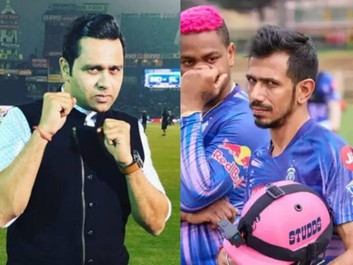 YUZVENDRA CHAHAL PERFECT REPLY TO AAKASH CHOPRA 8 RUNS FOR 100M-PLUS SIX 100 மீட்டர் சிக்சர்... அப்போ டாட் பால் வீசுனா.. ஆகாஷ் சோப்ரா ட்வீட்டிற்கு பதிலடி கொடுத்த சாஹல்