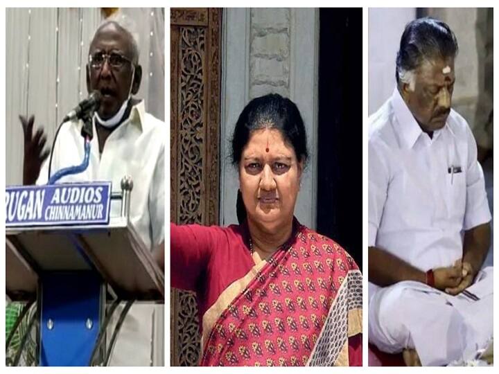 சசிகலாவுக்கு ஆதரவாக பேசிய தேனி மாவட்ட செயலாளர் - உணர்வுப்பூர்வமான உரை என ஓபிஎஸ் பாராட்டு Theni District Secretary who spoke in support of Sasikala - OPS praise as emotional speech சசிகலாவுக்கு ஆதரவாக பேசிய தேனி மாவட்ட செயலாளர் - உணர்வுப்பூர்வமான உரை என ஓபிஎஸ் பாராட்டு