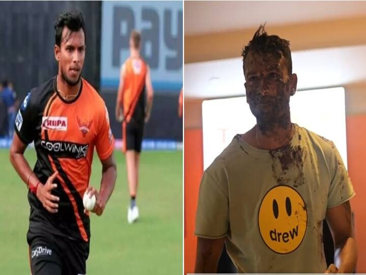 sunrisers hydrebad player t.natarajan birthday celebration video T.NATARAJAN B'DAY VIDEO : ஹாப்பி பர்த்டே யார்க்கர் கிங்...! நடராஜன் பிறந்தநாளை கேக் வெட்டி கொண்டாடிய ஹைதராபாத் வீரர்கள்..!