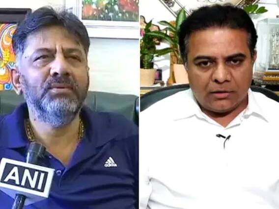 KTR Karnataka Politics : కర్ణాటకలోనూ బీజేపీని టార్గెట్ చేస్తున్న కేటీఆర్ ! కాంగ్రెస్తో కలిసి పొలిటికల్ గేమ్ ఆడుతున్నారా ? KTR Karnataka Politics : కర్ణాటకలోనూ బీజేపీని టార్గెట్ చేస్తున్న కేటీఆర్ ! కాంగ్రెస్తో కలిసి పొలిటికల్ గేమ్ ఆడుతున్నారా ?