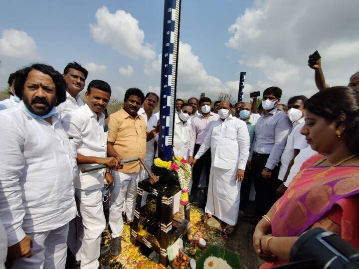 Minister EV Velu today inaugurated the irrigation of 7543 acres of land from Sathanur Dam சாத்தனூர் அணையில் இருந்து பாசனத்திற்காக நீர் திறப்பு - 7543 ஏக்கர் விளைநிலங்கள் பாசனவசதி பெறும்