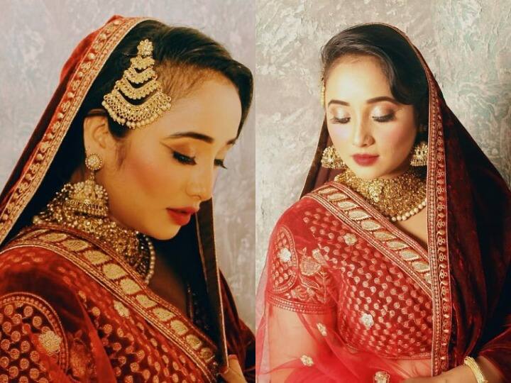 Rani chatterjee Photos: भोजपुरी क्वीन रानी चटर्जी (Rani chatterjee) सोशल मीडिया पर काफी एक्टिव रहती हैं. लाखों लोग उन्हें यहां फॉलो करते हैं. वहीं नवरात्रि के बाद रानी ने अपनी कुछ तस्वीरें शेयर करते हुए फैन्स को रमजान की मुबारकबाद दी है. तस्वीरों में वो एक बार फिर दुल्हन के जोड़े में सजी-धजी बेहद ही प्यारी लग रही हैं. देखिए उनकी खास तस्वीरें....