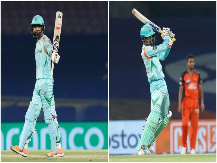 IPL LSG vs SRH lucknow super giants hit 169 runs match 12 IPL LSG vs SRH : லக்னோ அணி 169 ரன்களை குவித்தது..! முதல் வெற்றி பெறுமா சன்ரைசர்ஸ்...!