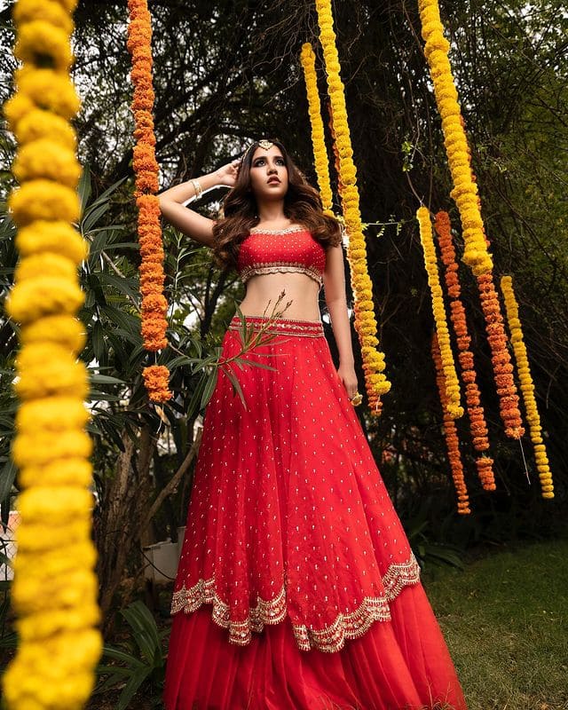 మొన్నటికి మొన్నే కొన్ని హాట్ ఫోటోలను షేర్ చేసిన ఈ బ్యూటీ తాజాగా మరికొన్ని ఫోటోలను పోస్ట్ చేసింది. (Courtesy:Nabha Natesh Instagram)