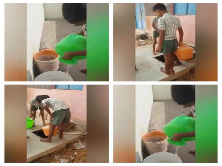 Students were forced to clean the toilet near Dharmapuri and In Arur, a crane vehicle entered two shops on the roadside அரசுப்பள்ளியில் கழிவறையை சுத்தம் செய்த மாணவர்கள் - வீடியோ வைரல் ஆனதால் தலைமை ஆசிரியர் சஸ்பெண்ட்