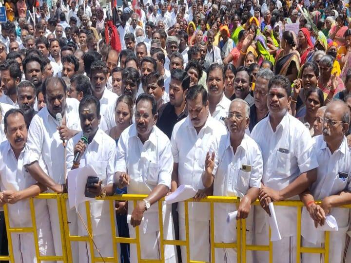 AIADMK protests in Madurai against property tax hike - Sellur Raju criticizes Finance Minister PTR Palanivel Thiagarajan ’கார்ப்பரேட் கம்பெனியில் பணியாற்றியவருக்கு மக்கள் நிலை எப்படி தெரியும்” - PTR-ஐ சீண்டிய செல்லூர் ராஜூ