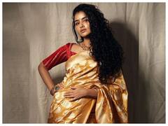 Anupama Parameswaran: చీర కట్టడం ఒక ఆర్ట్ - అనుపమ క్యాప్షన్