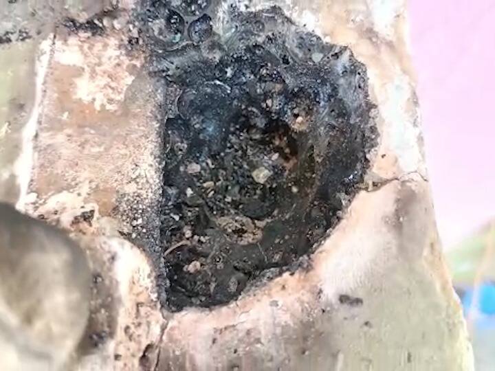 Jalgaon house caught fire due to Remains of satellite after chandrapur meteor like lighting in maharashtra Jalgaon : अवकाशातून उपग्रहाचे अवशेष पडून घराला आग, जळगावातील कुटुंबाचा दावा