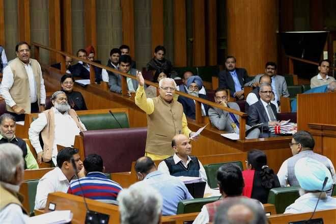 Resolution in the Haryana Assembly regarding Chandigarh, emphasis on making SYL and giving Hindi speaking areas to Haryana ਚੰਡੀਗੜ੍ਹ ਬਾਰੇ ਹਰਿਆਣਾ ਵਿਧਾਨ ਸਭਾ 'ਚ ਮਤਾ, ਐਸਵਾਈਐਲ ਬਣਾਉਣ ਤੇ ਹਿੰਦੀ ਬੋਲਦੇ ਇਲਾਕੇ ਹਰਿਆਣਾ ਨੂੰ ਦੇਣ 'ਤੇ ਜ਼ੋਰ