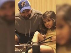 Rohit Sharma : मुंबई इंडियन्सच्या वर्कआऊट सेशनमध्ये रोहित शर्माच्या मुलीची एन्ट्री; पाहा कशी वर्कआऊट करतेय समायरा