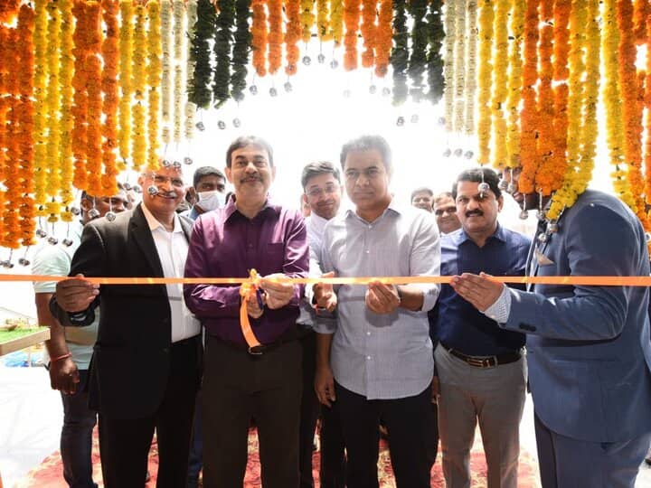 Telangana Industries and IT Minister KTR Inaugurates Jamp Pharmaceuticals Facility At Genome Valley (Image:Twitter/Minister for IT, Industries, MA & UD, Telangana)