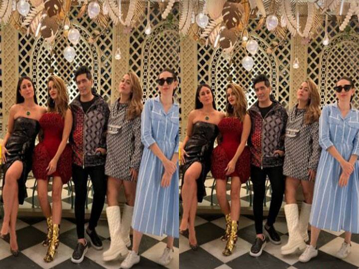 मनीष मल्होत्रा ने इस गेट टू गेदर की कई तस्वीरें सोशल मीडिया पर शेयर की हैं. जिनमें करण जौहर, अमृता अरोड़ा, करिश्मा कपूर और मनीष मल्होत्रा नजर आ रहे हैं. (फोटो – सोशल मीडिया)