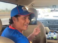 IPL 2022: पुणे जाते वक्त रास्ते में मिला ट्रैफिक, टाइम पास के लिए मराठी गीत पर यूं झूमते नजर आए सचिन