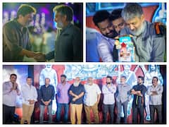 RRR Movie Success Party Photos: రాజమౌళి త్రివిక్రమ్ షేక్ హ్యాండ్, ఎన్టీఆర్ - చరణ్ క్లాప్స్