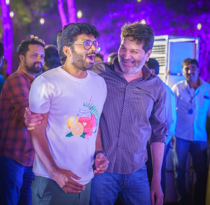 అనిల్ రావిపూడితో త్రివిక్రమ్. ప్రేక్షకులకు వినోదం అందించడంలో ఇద్దరూ ఇద్దరే