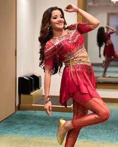 रेड ड्रेस में भोजपुरी क्वीन मोनालिसा ने मचाई तबाही, फोटोज देख फैंस की बढ़ गई धड़कनें