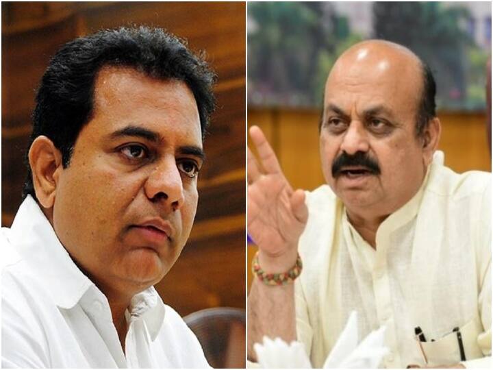 Karnataka CM Bommai Dismisses KTR's Attempts To Compare Bengaluru With Hyderabad, Calls It 'Utter Joke' Karnataka CM Bommai Dismisses KTR's Attempts To Compare Bengaluru With Hyderabad, Calls It 'Utter Joke'