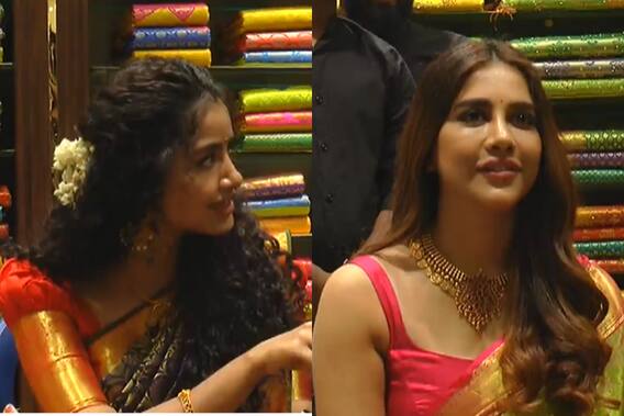 Anupama Parameswaran, Nabha Natesh In Khammam: తారలను చూసేందుకు ఎగబడ్డారు | ABP Desam