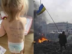Ukraine Viral Photo: ”நீயாவது பொழச்சுக்கோ..” குழந்தைகளின் முதுகில் குடும்ப விவரத்தை எழுதிவைக்கும் உக்ரைன் அம்மாக்கள்