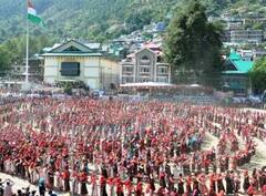 Kejriwal ਦੇ Road Show 'ਚ ਦਿਸੇ ਹਿਮਾਚਲੀ ਲੋਕ ਰੰਗ; ਸ਼ੰਖ ਨਾਲ ਹੋਈ ਰੈਲੀ ਦੀ ਸ਼ੁਰੂਆਤ